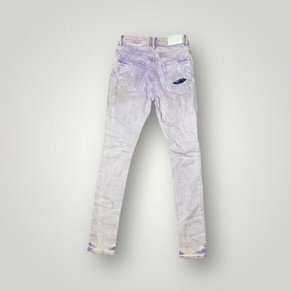 PURPLE BRAND Patch Repair Low Rise Jeans 'White' sz 28 L32 - Picture 2 of 14